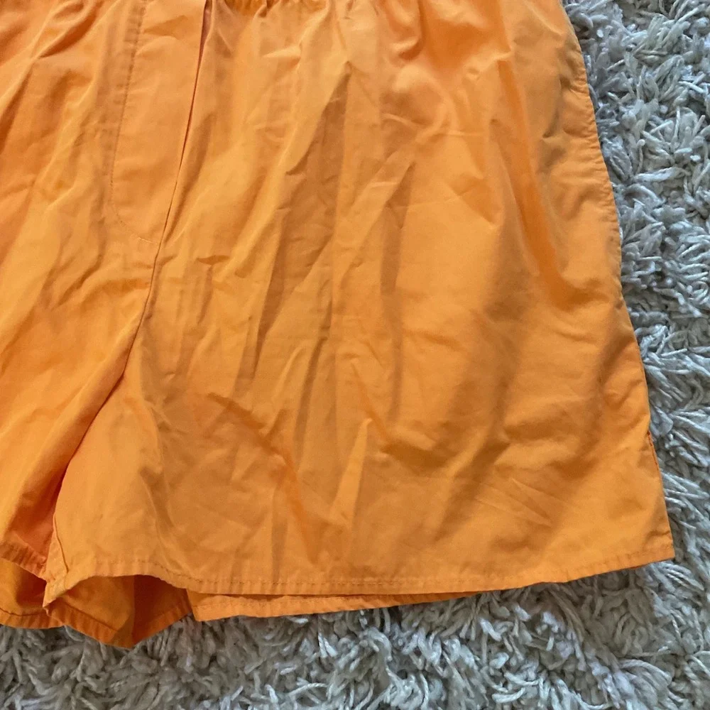 Babaton Women Orange Elastic Waist Athletic Shorts Size M 2291
